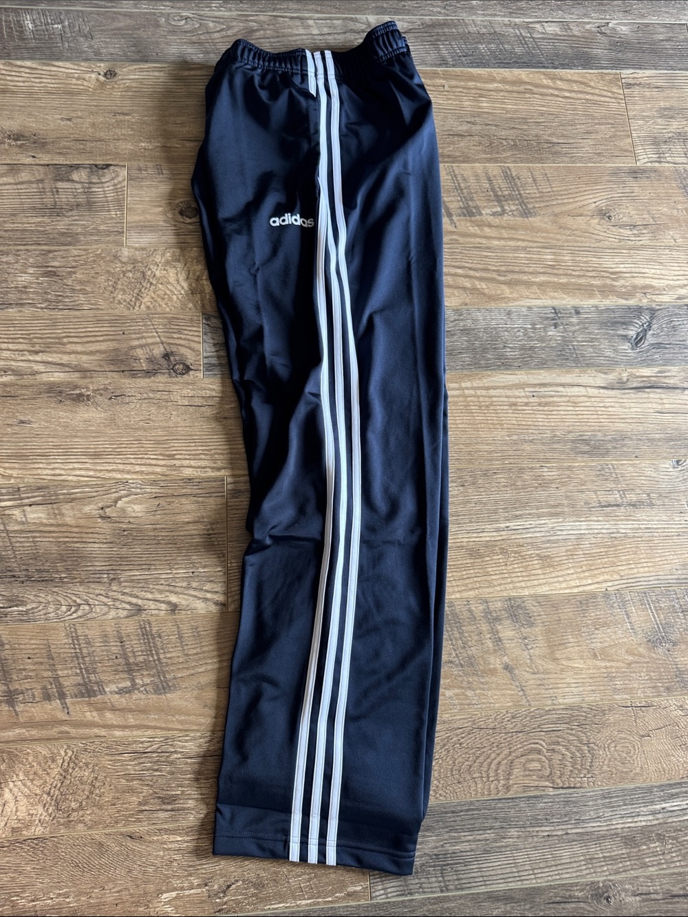adidas Black Joggers with White Triple Stripes